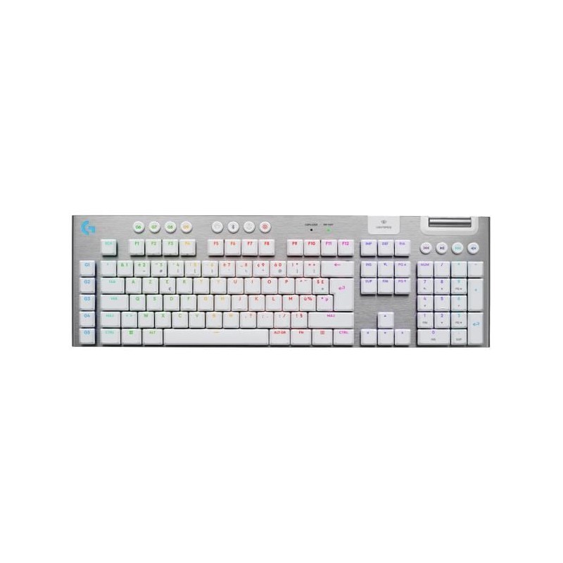 Clavier gamer - Sans fil - Logitech G - G915 X - AZERTY - Mécanique - Blanc