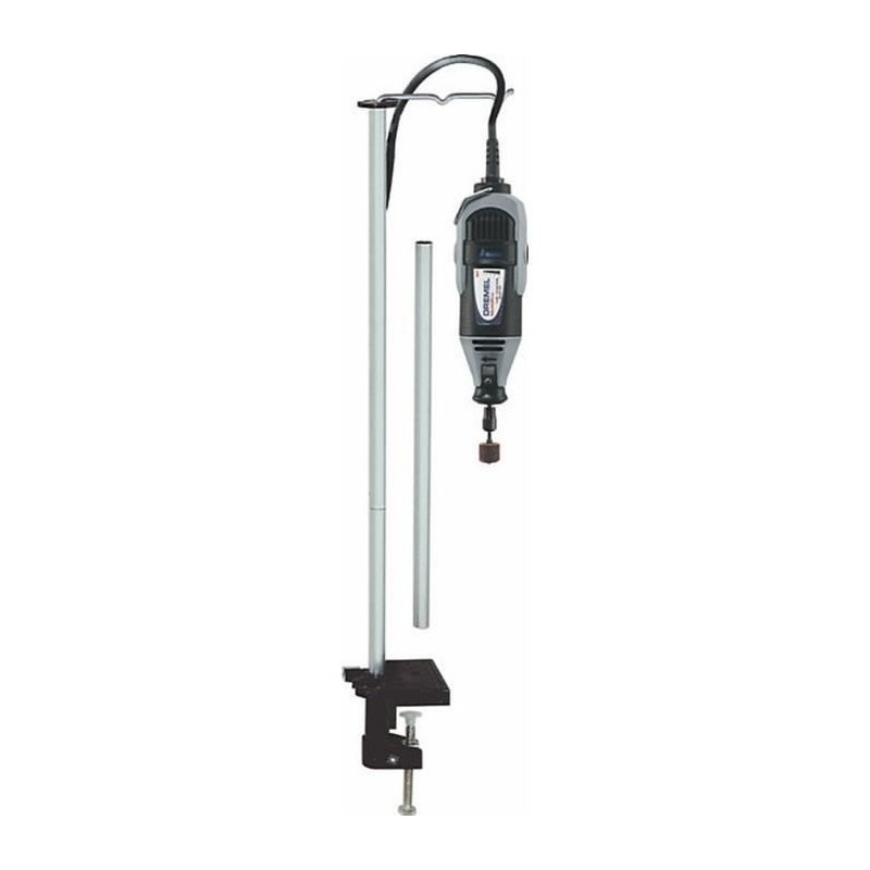 Support vertical de suspension - DREMEL - 2222 - Acier - H : 30-107 cm - Gris