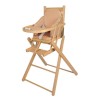 Coussin de chaise - TINEO- Sangles - 27 x 26 x 33 cm - Cassonade