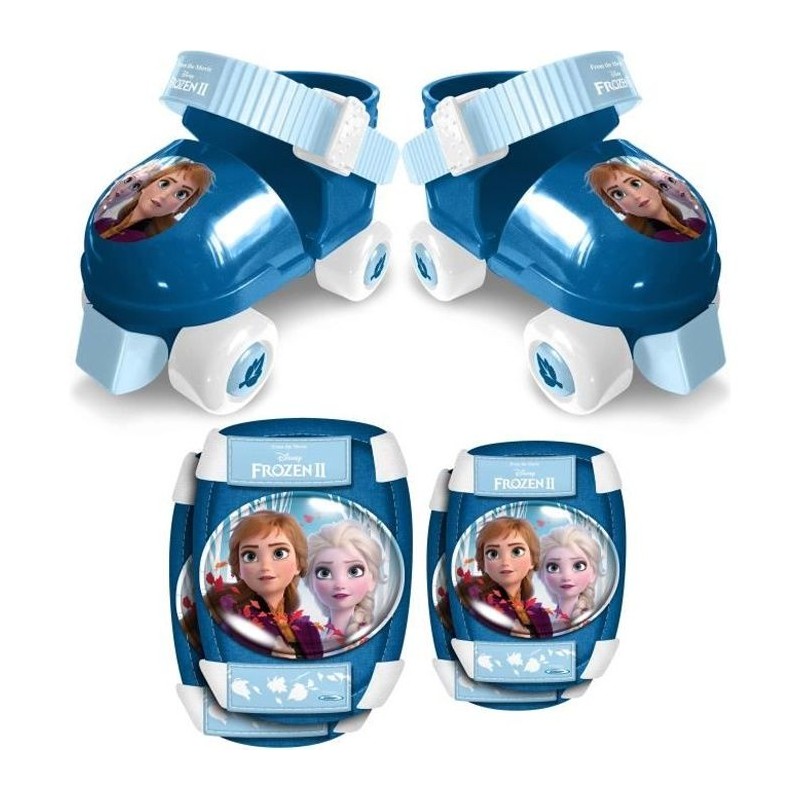 LA REINE DES NEIGES II Set Patins a roulettes + Coudieres + Genouilleres