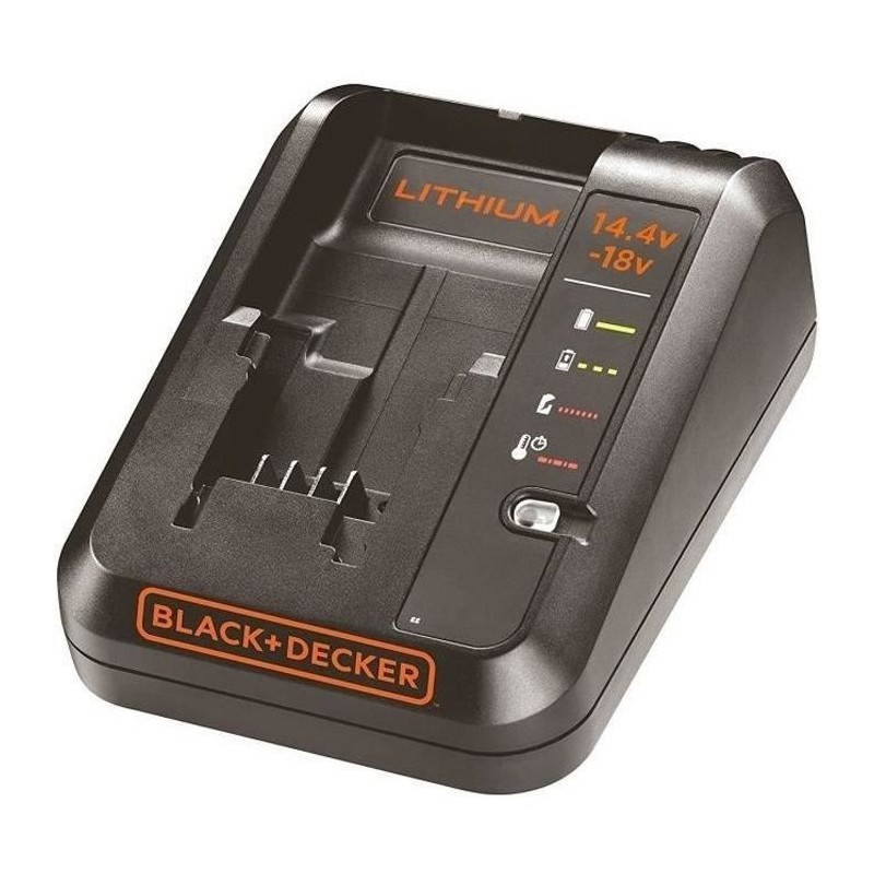Chargeur de batterie 14,4V et 18V - BLACK+DECKER - BDC1A-QW