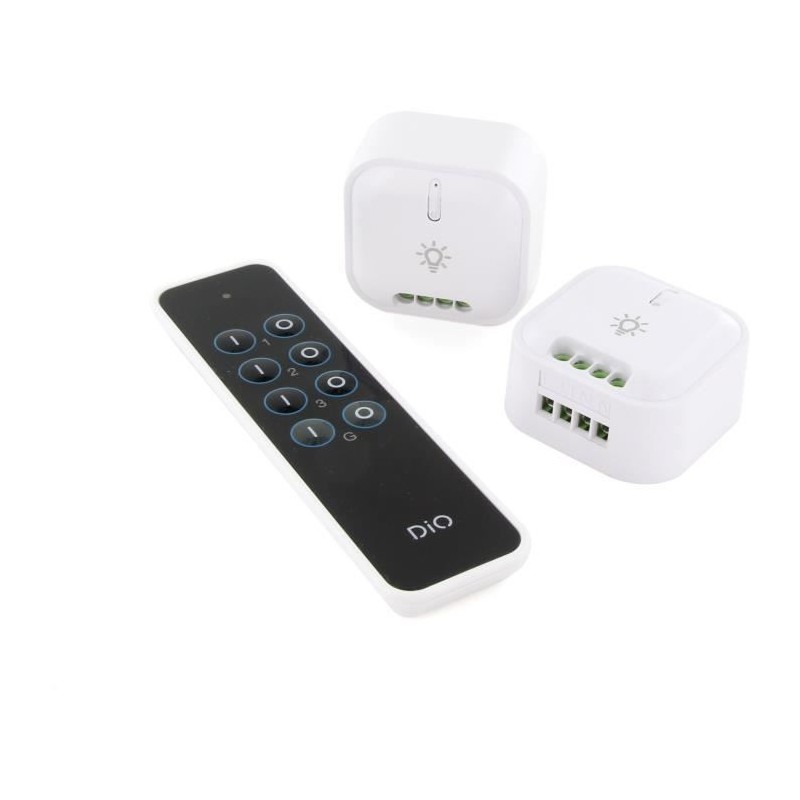 Kit 2 modules éclairage et télécommande - DIO CONNECTED HOME - 54856 - 1000W ...
