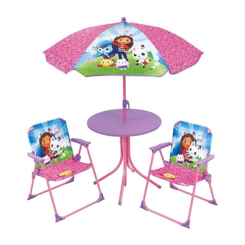 Mobilier de jardin - FUN HOUSE - Salon de jardin Gabby et la Maison Magique T...