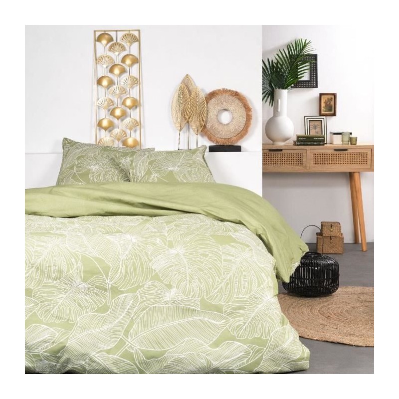 Parure de lit - TODAY Sunshine - 240x220 cm - 2 personnes - coton imprimé floral