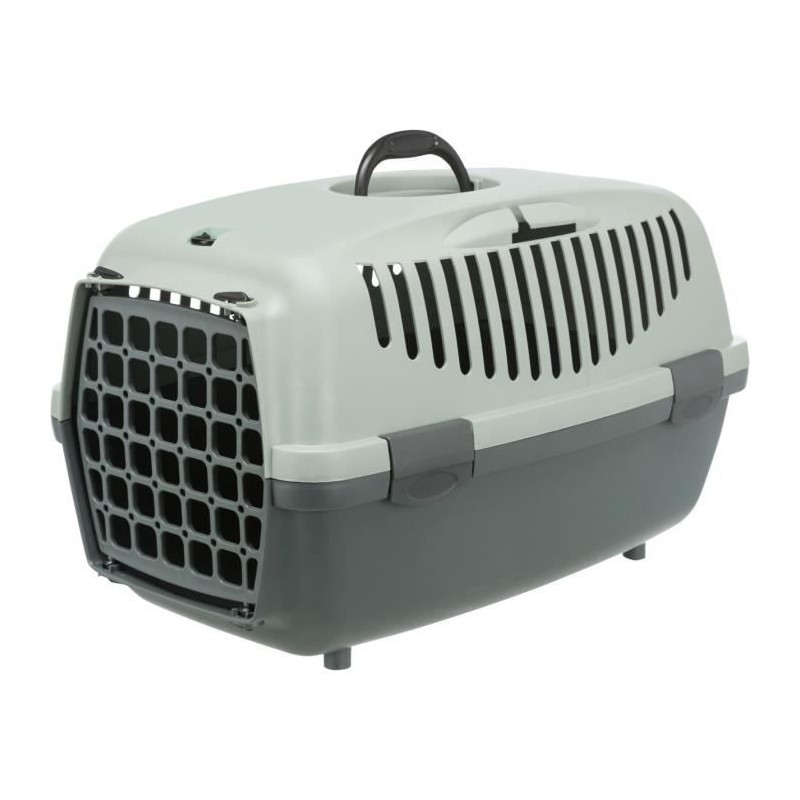 TRIXIE Box de transport Capri 3 - S - 40 x 38 x 61 cm - Anthracite, gris et v...