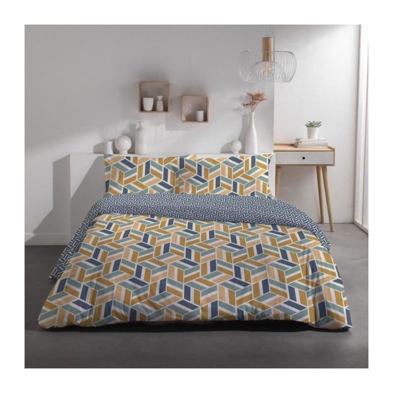 Parure de lit 2 personnes - TODAY - Sunshine 15.32 - 220 x 240 cm - 100% Coto...