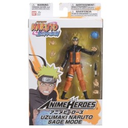Figurine Naruto Mode Hermite - BANDAI Anime Heroes - 17 cm - 16 points d'arti...