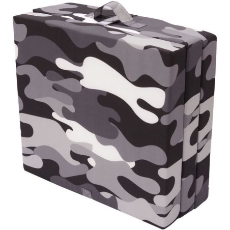 Chauffeuse pliante - SAMBA - Gris - Multi-position - Camouflage militaire - 1...