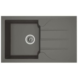 STRADOUR Evier cuisine a encastrer 1 bac + 1 égouttoir Aloa - Résine - 81 x 5...
