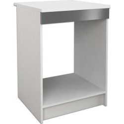 Caisson bas de cuisine pour four l 60 cm - Gris Brillant - START - Contempora...