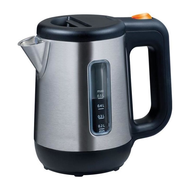 Bouilloire - KENWOOD JKM076 - Compacte 0.5L - Inox satiné et noir - Filtre an...