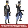 Figurine Anime Heroes - BANDAI - One Piece Sabo 17 cm - 16 points d'articulation