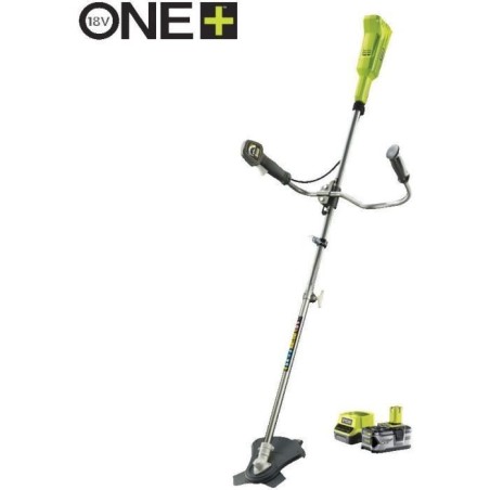 RYOBI - Débroussailleuse 18V ONE+ - guidon - Ø fil 1 x 1,6mm - lame 3 dents T...