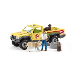Coffret Visite du Vétérinaire a la ferme 12 Pieces - Avec Animaux de