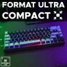 Clavier Gamer - The G-Lab - KEYZ HYDROGEN - 60% Format Compact - Rétroéclairé...