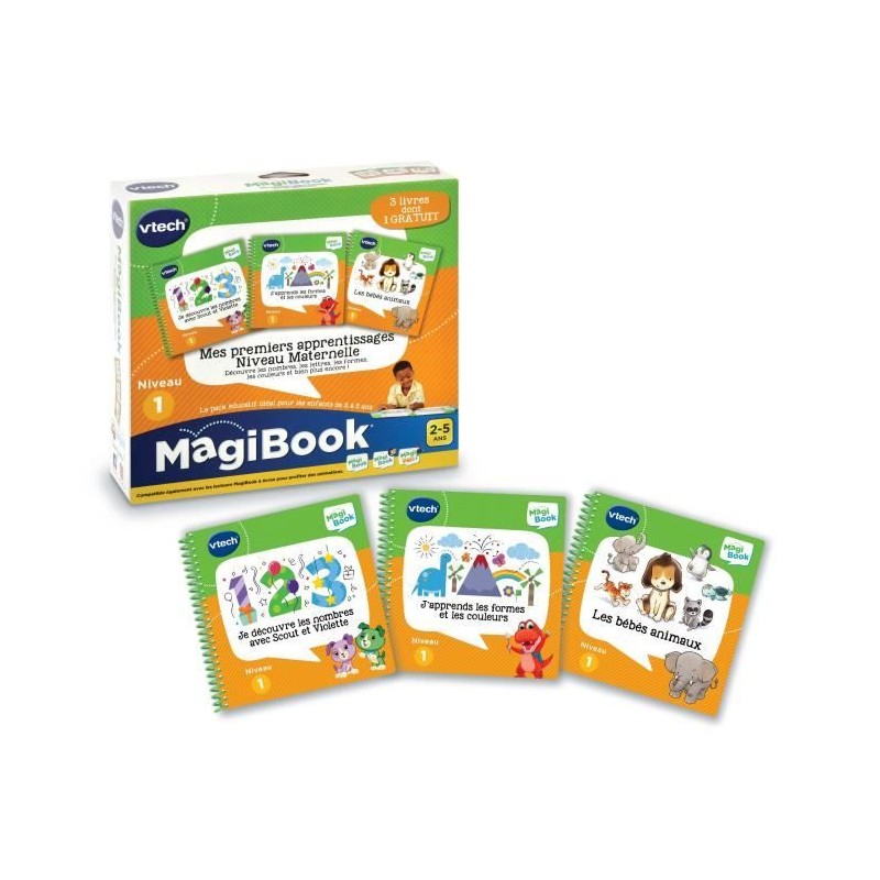 VTECH - Livre Interactif Magibook - Mes Apprentissages Niveau Maternelle