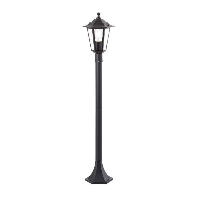 Potelet extérieur - BRILLIANT - CARLEEN - noir - métal/verre - E27 max 60W - ...