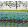 Toile de paillage paysages verte 3,30 x 5 m, traité anti UV, 100 g/m² - Bâche...