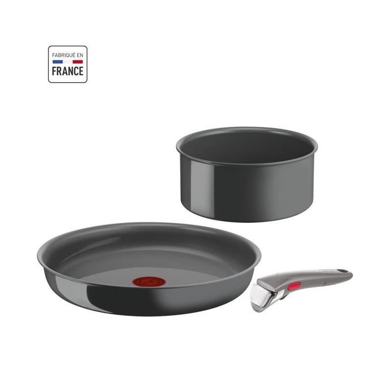 TEFAL INGENIO Renew Poele 28cm, Casserole 18cm, Poignée, Induction, Céramique...