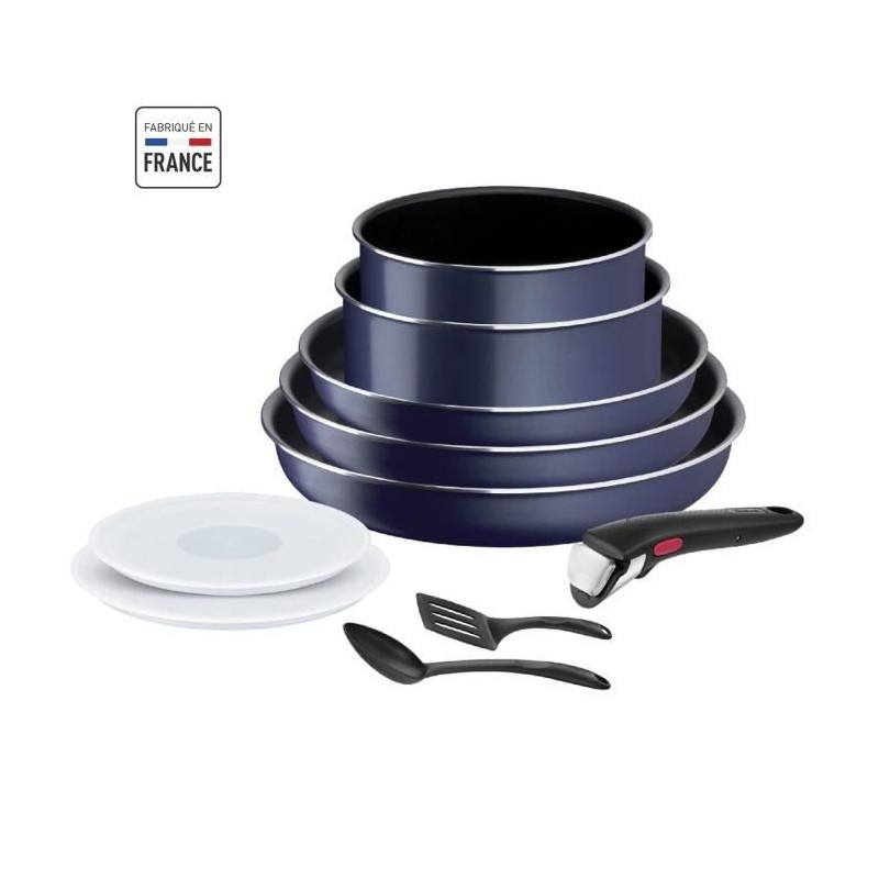 TEFAL INGENIO Easy Cook & Clean Lot 10 pieces, Poele, Casserole, Non inductio...