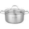 AM3549 Arthur Martin Marmite 24 cm avec couvercle – Acier Inoxydable – Tous f...