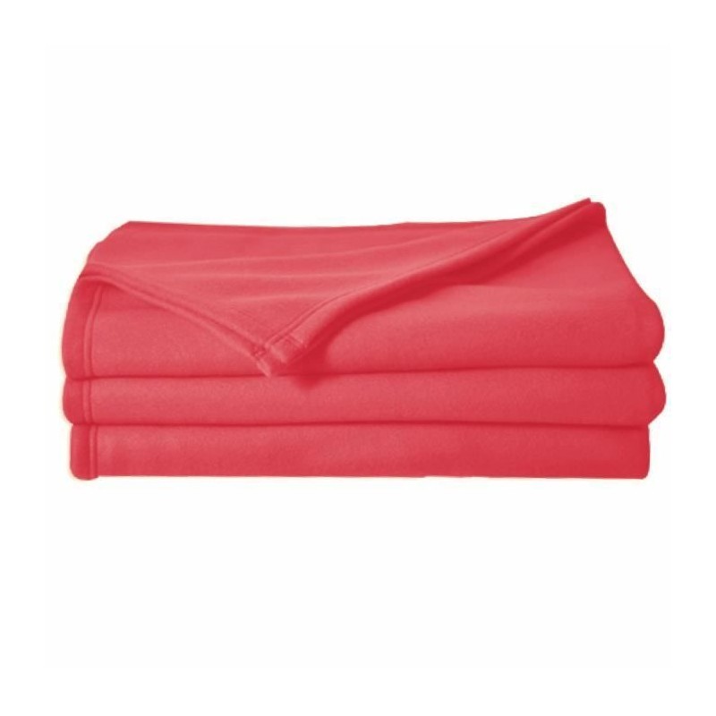 Couverture Polaire Toison d'Or - Poleco - 220 x 240 cm - Coloris Fraise