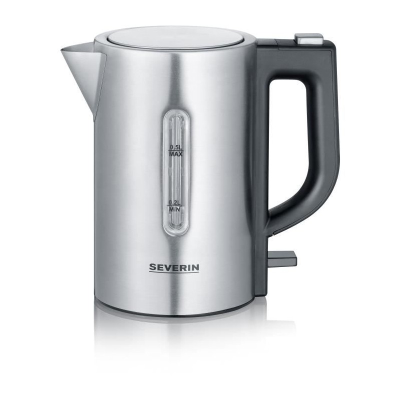 Bouilloire de voyage SEVERIN WK3647 - 0,5 L - 1100 W - Inox et noir