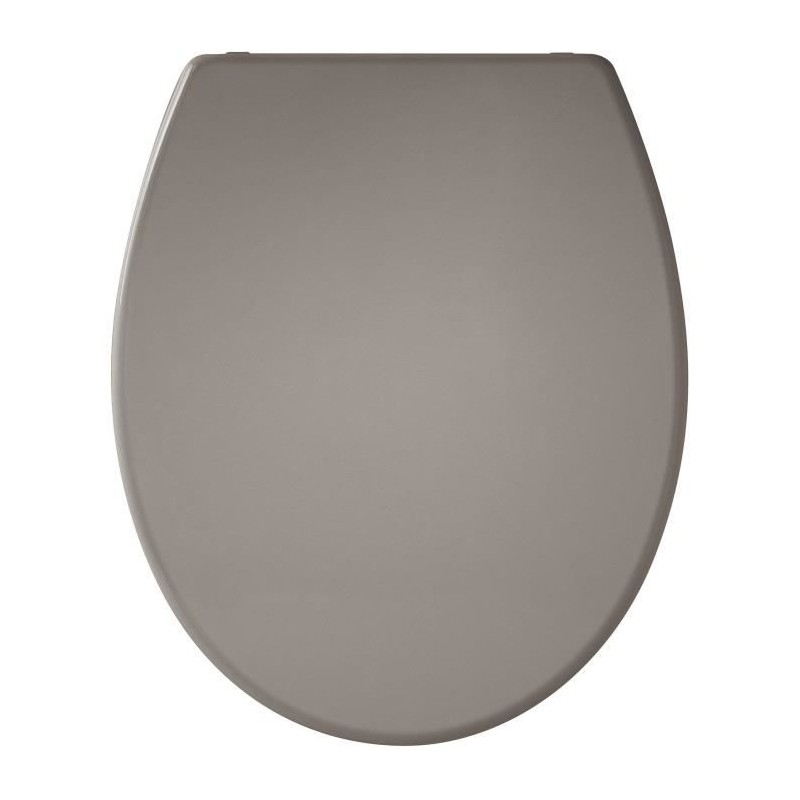 Abattant Presto Taupe - Thermodur - Fixation par le dessus - Antibactérien