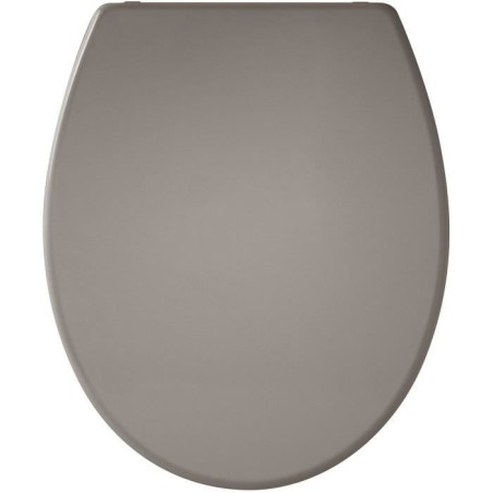 Abattant Presto Taupe - Thermodur - Fixation par le dessus - Antibactérien