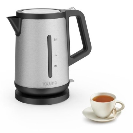 KRUPS Bouilloire électrique sans fil inox, 2400 W, Capacité 1,7 L, Ouverture ...