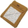 Couverture double face - DOMIVA - AU FIL DE L'EAU - 75 x 100 cm - Caramel