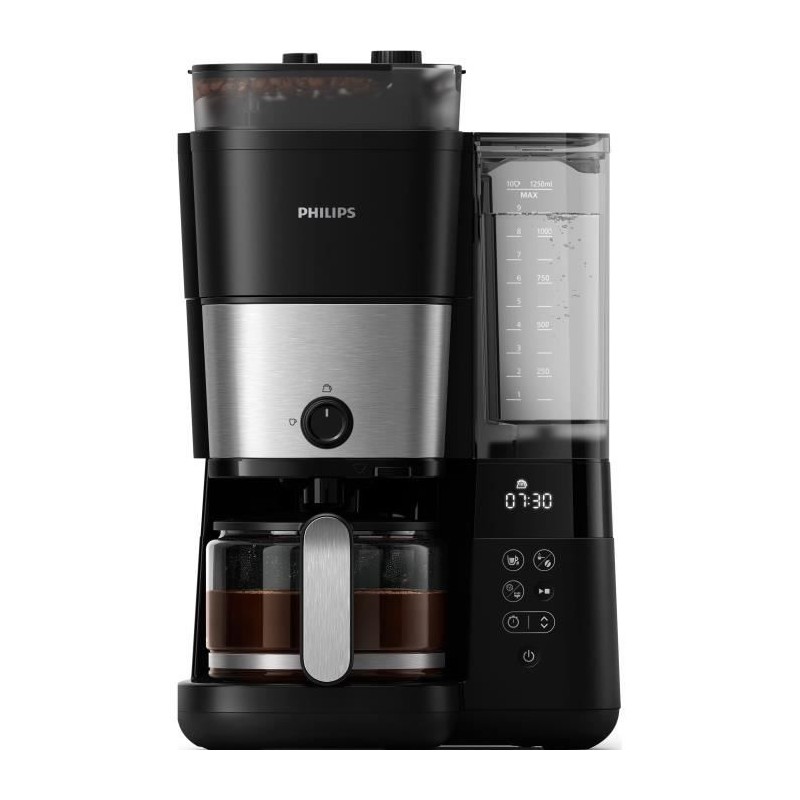Cafetiere filtre - PHILIPS - HD7888/01 - 10 tasses - 1,25 L - Broyeur intégré...