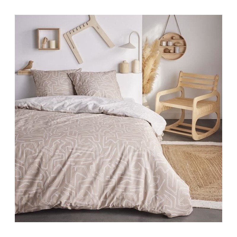 Parure de lit 2 personnes - TODAY - Sunshine 15.7 - 220 x 240 cm - 100% Coton...
