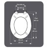 GELCO DESIGN Abattant WC Dolce - Charnieres inox - Bois moulé - Rose crystal
