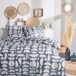 PARURE DE LIT TODAY - HOUSSE DE COUETTE 220X240 + 2 TAIES D OREILLER 63X63 - ...