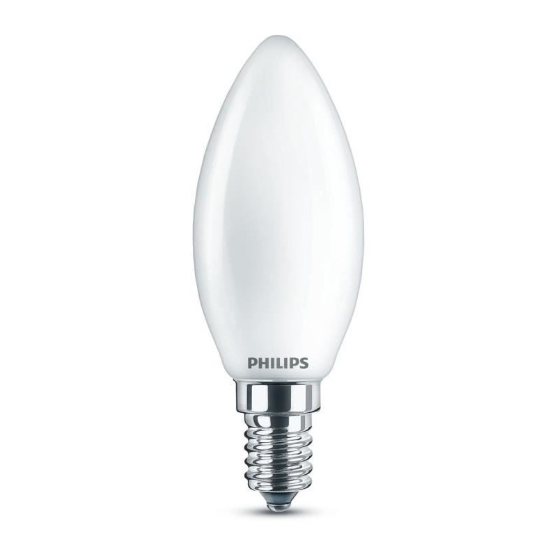 PHILIPS LED Classic 40W Flamme E14 Blanc Chaud Dépolie Non Dimmable
