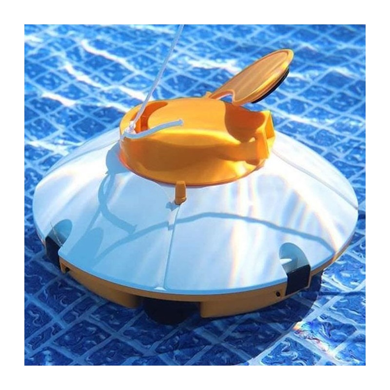 Robot de piscine - Bestway - Frisbee - Autonome - nettoyage fond plat - 5x3m ...