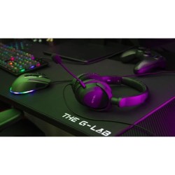 Casque Gamer Filaire - The G-Lab - KORP CARBON - Microphone Détachable - PC/P...