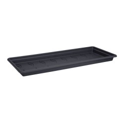 ELHO Soucoupe Jardiniere Green Basic XXL - L 32,9 x l72.2 x H 5.8 cm - Noir -...