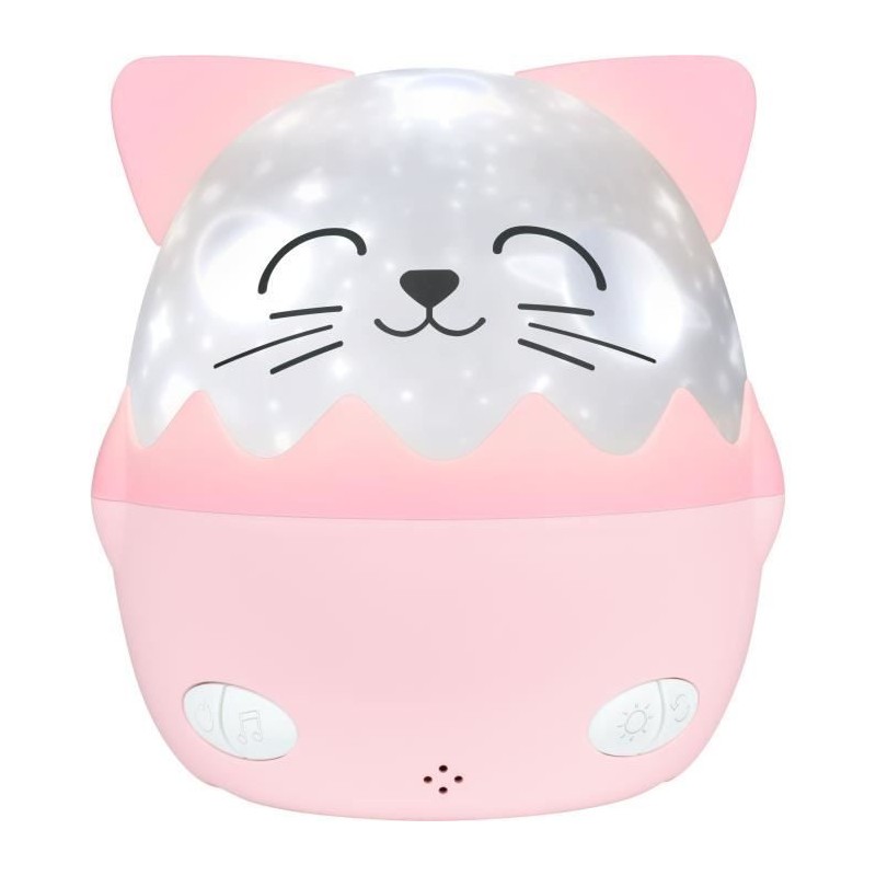 Veilleuse musicale sans fil - BIGBEN - Chat - Projection 360° - 13 films - 8 ...
