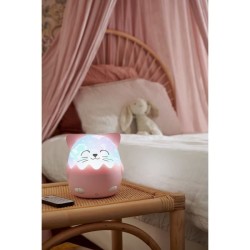 Veilleuse musicale sans fil - BIGBEN - Chat - Projection 360° - 13 films - 8 ...