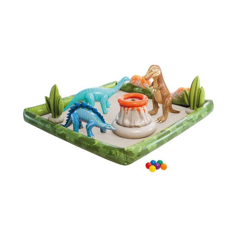 Aire de jeux gonflable - INTEX - Dino Aventure - 410 Litres - 2 ans+ - 201 x ...