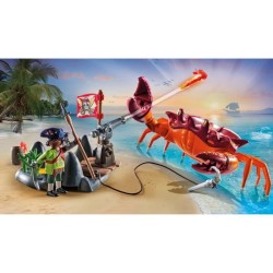 PLAYMOBIL 71532 Pirate et crabe géant, Les Pirates, 26 pieces, Des 4 ans