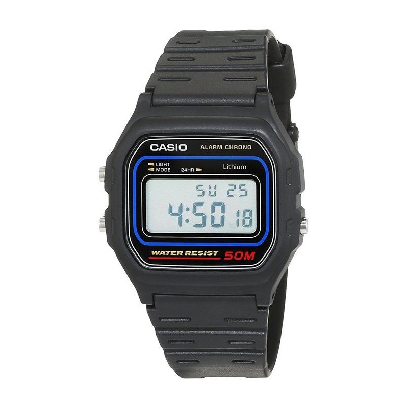 CASIO Montre Chronographe W-59-1VQES  Femme