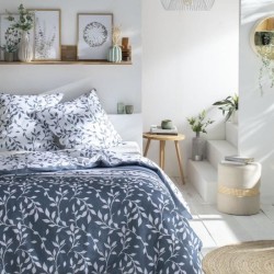 Parure de lit - TODAY Flower garden - 260x240 cm - 2 personnes - coton imprim...
