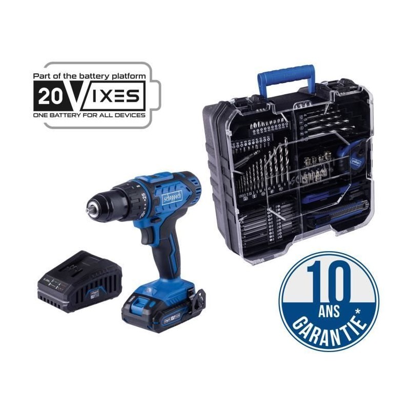 Coffret perceuse visseuse sans fil C-DTB74/1-X - 50Nm mandrin 13mm + 74 acces...