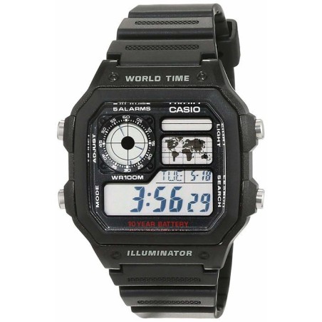 Montre - CASIO - AE-1200WH-1AVEF - Chronographe - Alarme - Résistante a l'eau...