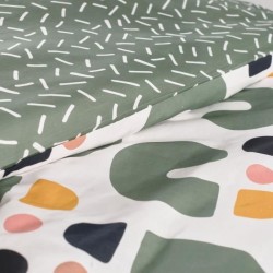 Parure de lit - TODAY - Sunshine - 2 personnes - 240x220cm - Coton - Vert - A...