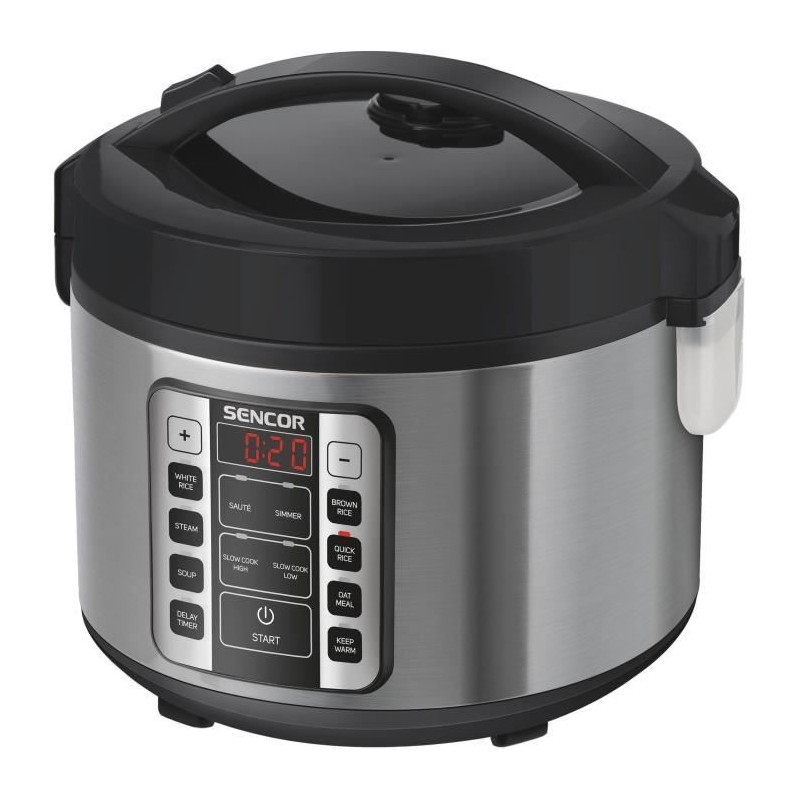 Cuiseur a riz multifonctionnel - SENCOR - SRM 3151BK - 700 W - 1,5 L - Acier ...