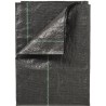 Toile de paillage paysages noire 1 x 25 m, traité anti UV, 100 g/m² - Bâche d...